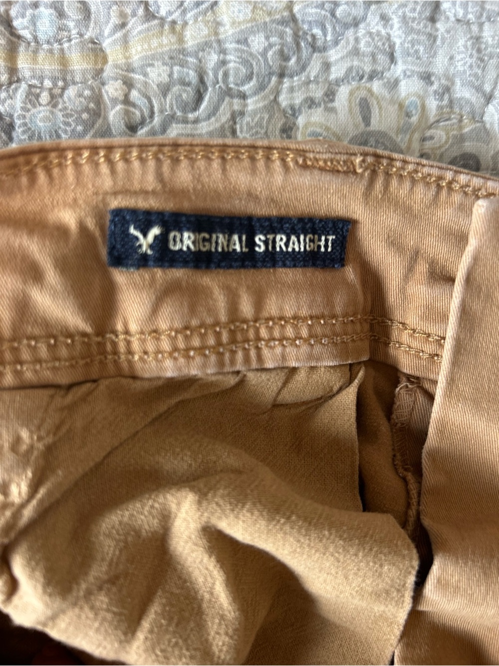 American Eagle Men’s Straight-Leg Jeans in Tan 36x32